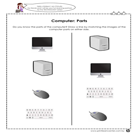 Desktop Computer Drawing / How to Draw Desktop Computer Parts Easy Step By  Step / Computer Drawing - YouTube